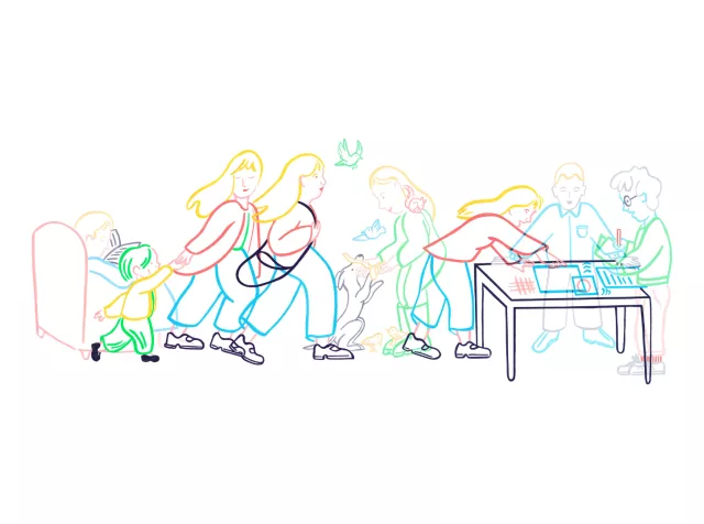 illustration life stages