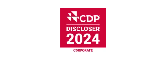 red background with white text reading CDP Discloser 2024