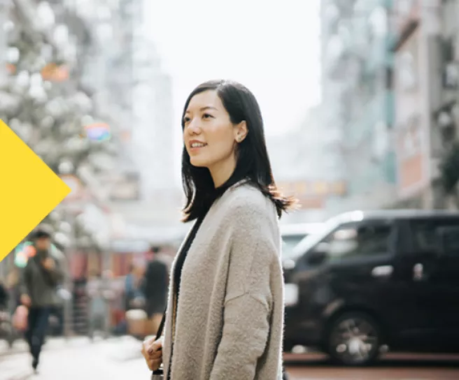 woman on street